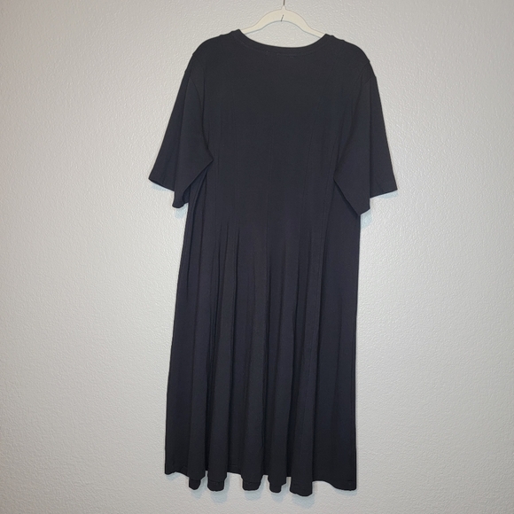 Eloquii Women's Black Plus Size Seam Detail Ponte Work Dress Size 18 - Picture 7 of 10